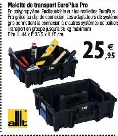 allit malette de transport europlus pro