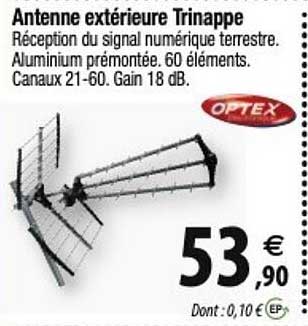 antenne extérieure trinappe optex