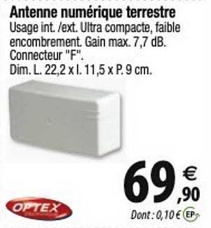 antenne numérique terrestre optex