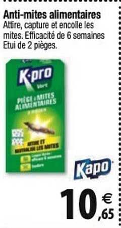 anti-mites alimentaires kapo