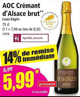 aoc crémant d'alsace brut louis engler