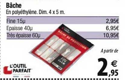 bâche l'outil parfait