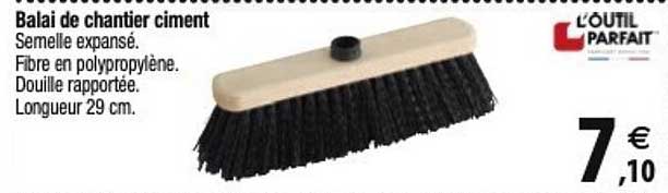 balai de chantier ciment l'outil parfait