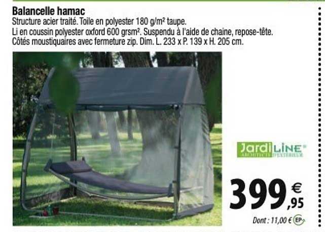 balancelle hamac jardiline