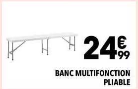 Banc Multifonction Pliable