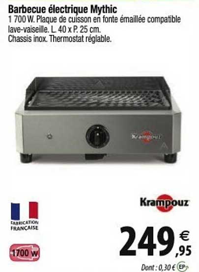 barbecue électrique mythic krampouz
