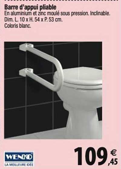 barre d'appui pliable wenko