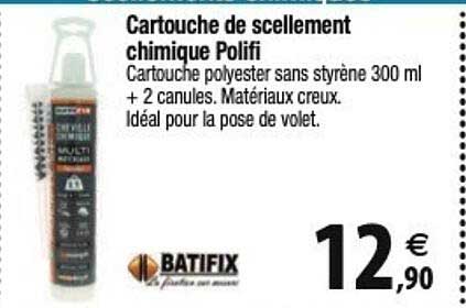 batifix cartouche de scellement chimique polifi