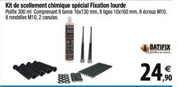 batifix kit de scellement chimique spécial fixation lourde
