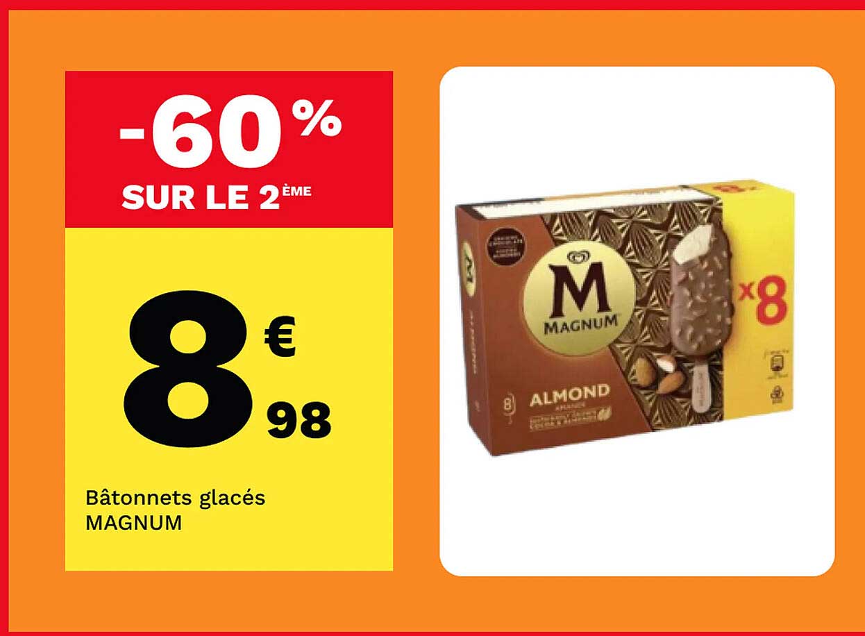 Bâtonnets Glacés Magnum