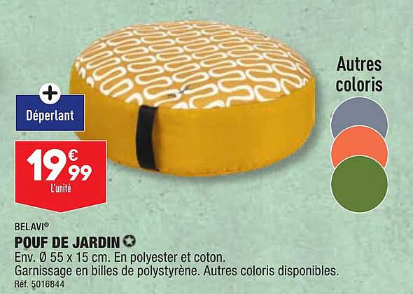 Belavi Pouf De Jardin