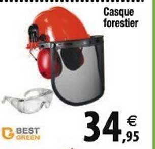 best green casque forestier