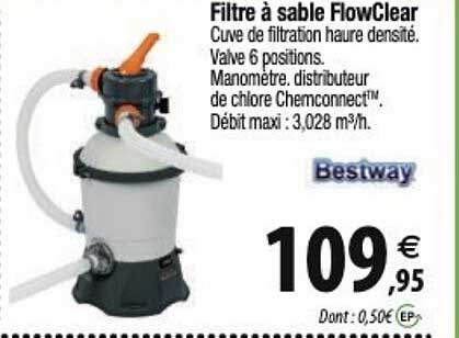 bestway filtre à sable flowclear