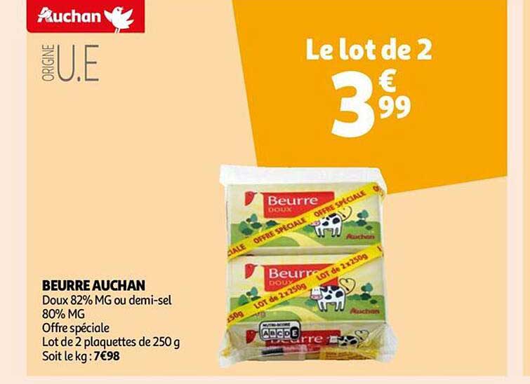 Beurre Auchan