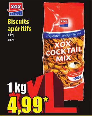 biscuits apéritifs xox group