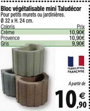 bloc végétalisable mini taludécor