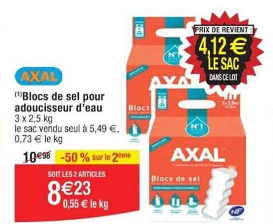 Blocs De Sel Pour Adoucisseur D'eau Axal