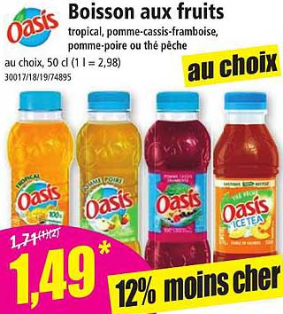 Boisson Aux Fruits Oasis