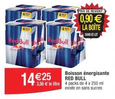 boisson énergisante red bull