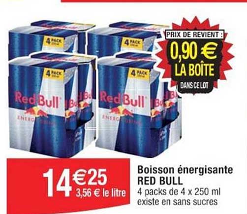 boisson énergisante red bull