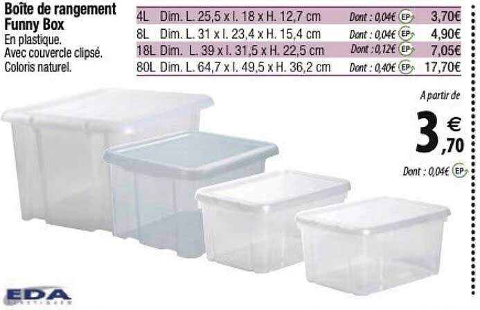boîte de rangement funny box eda