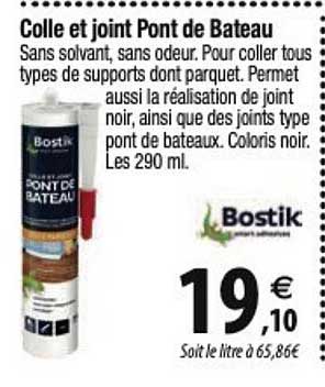 bostik colle et joint pont de bateau