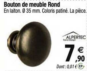 bouton de meuble rond alpertec