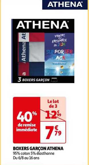 Boxers Garçon Athena