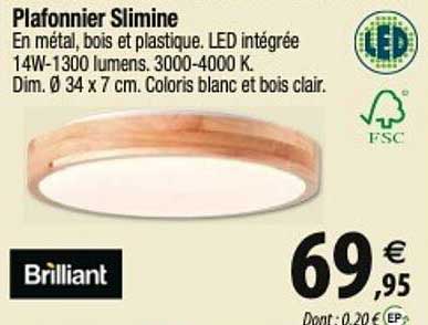 brilliant plafonnier slimine