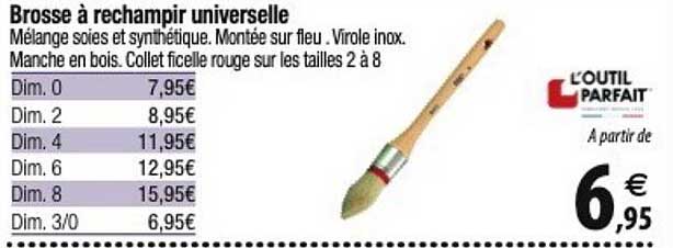 brosse à rechampir universelle