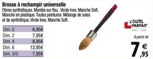 brosse à rechampir universelle