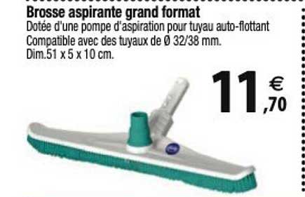 brosse aspirante grand format