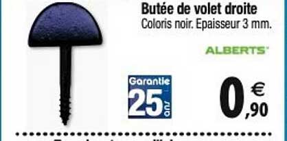 butée de volet droite