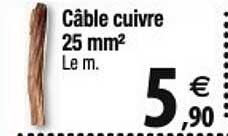 câble cuivre 25 mm2