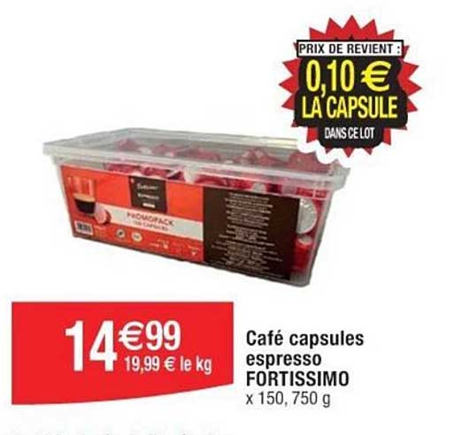 café capsules espresso fortissimo