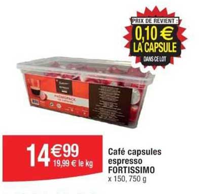 café capsules espresso fortissimo