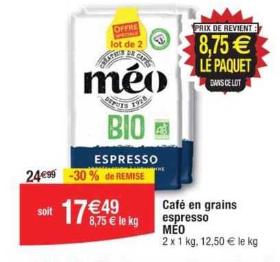 Café En Grains Espresso Méo