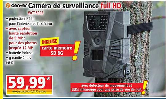Caméra De Surveillance Full Hd Denver
