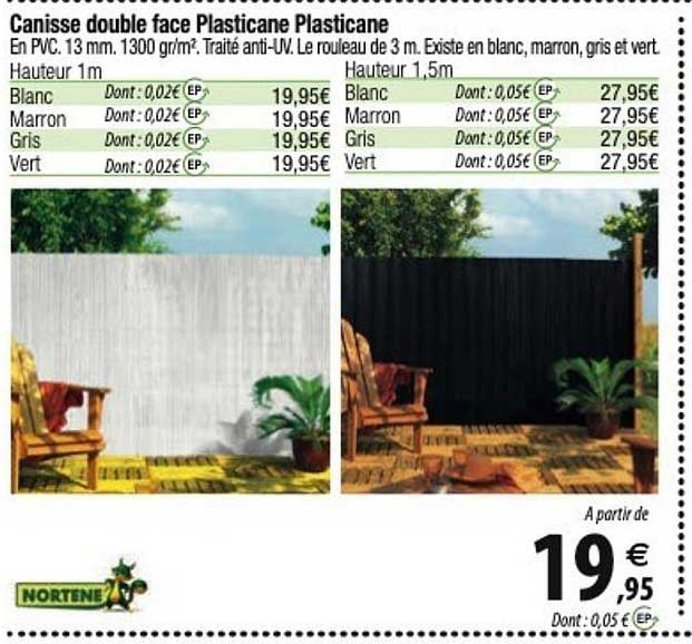 Canisse Doubel Face Plasticane Plasticane Nortene