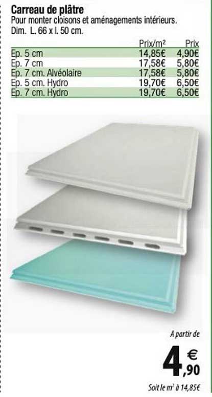 carreau de plâtre