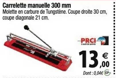carrelette manuelle 300 mm