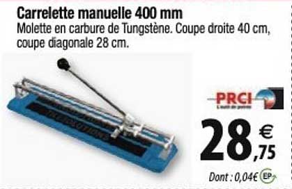 carrelette manuelle 400 mm