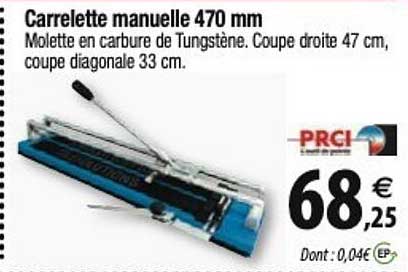 carrelette manuelle 470 mm