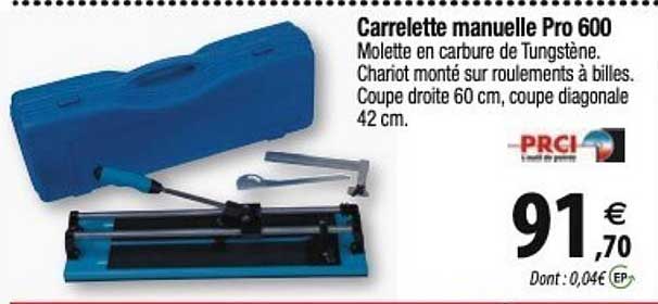 carrelette manuelle pro 600