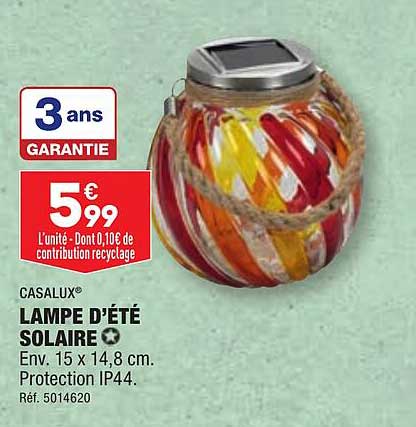 Casalux Lampe D'été Solaire