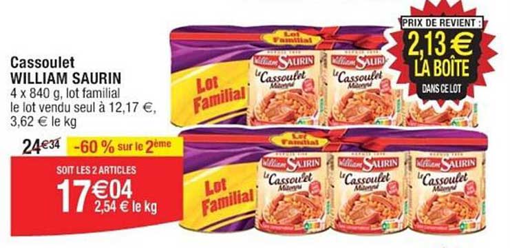 cassoulet william saurin