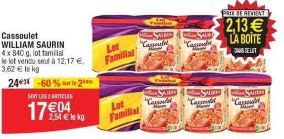 cassoulet william saurin