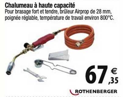 chalumeau à haute capacité