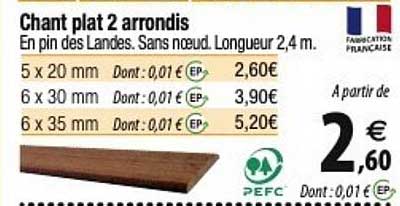 chant plat 2 arrondis