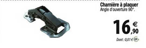 charnière à plaquer